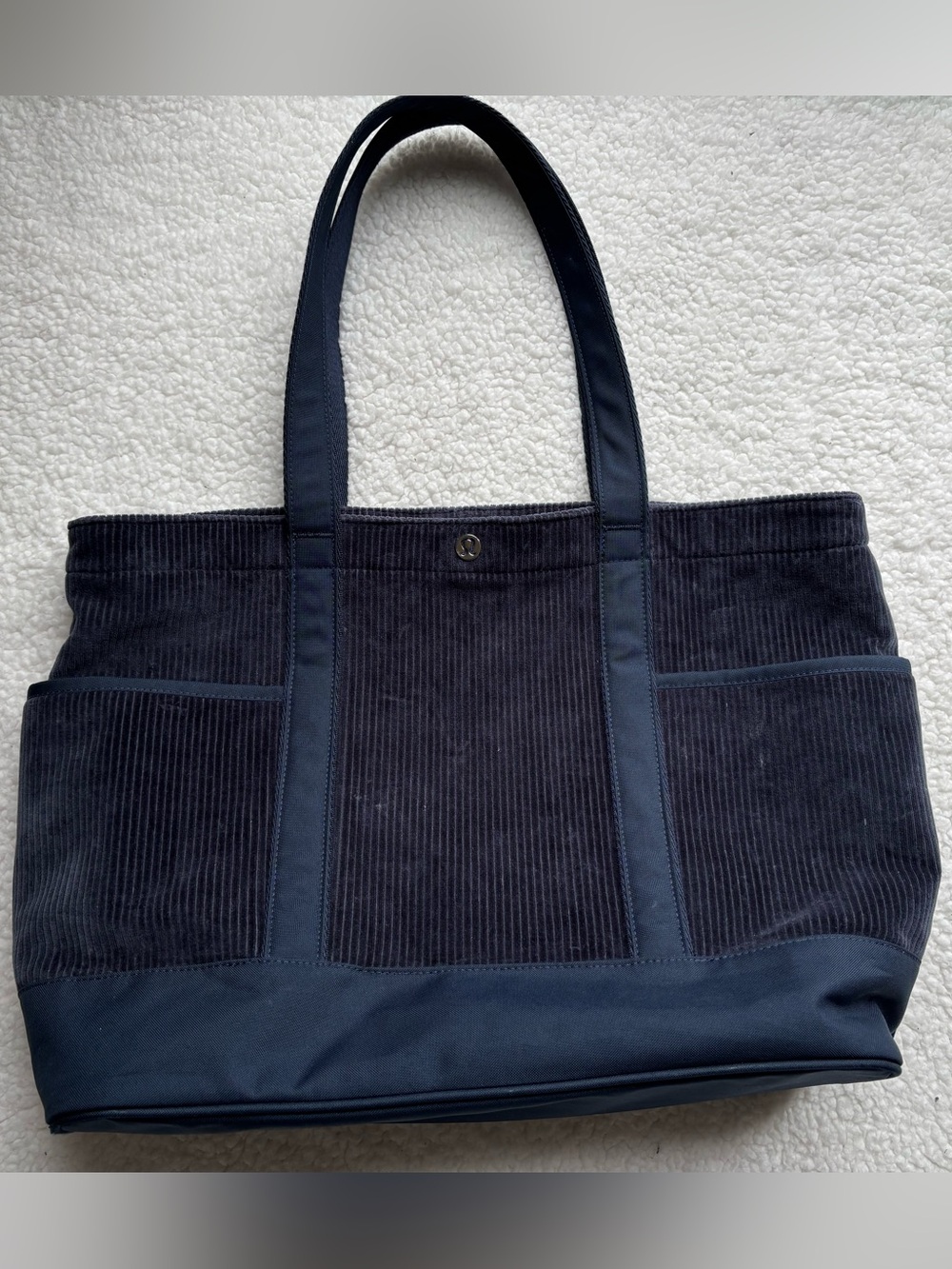 Lululemon Navy Corduroy Daily Multi-Pocket Tote Bag 20L